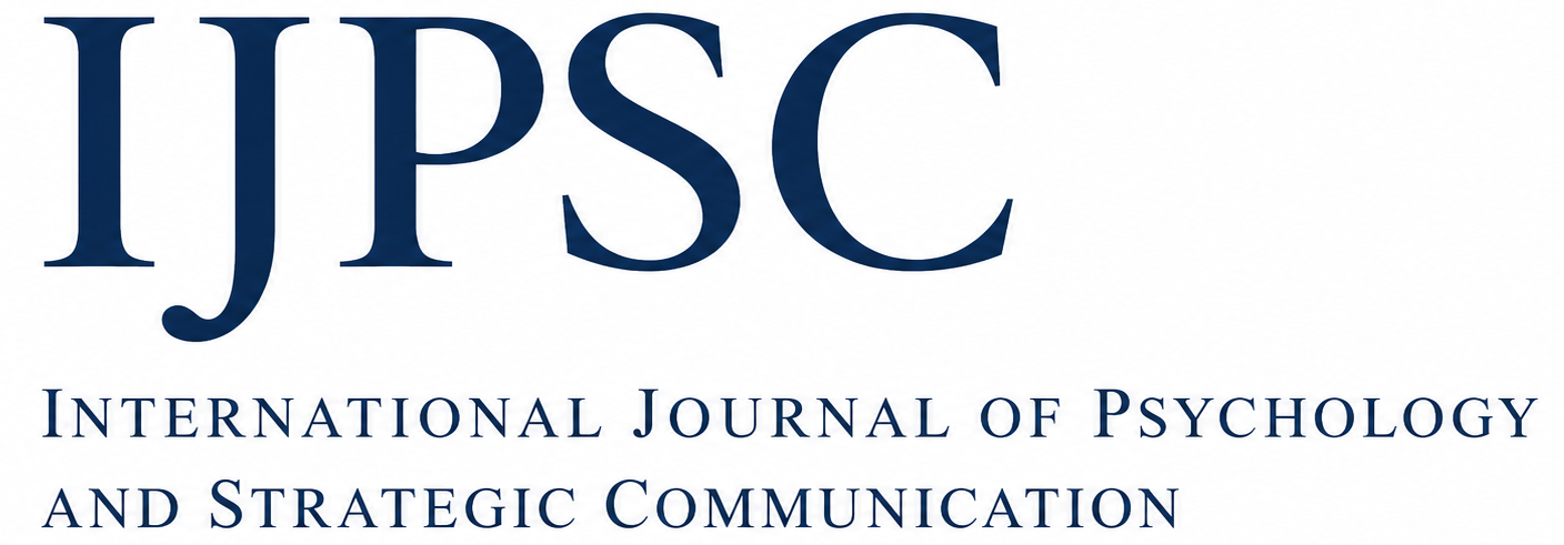 IJPSC - International Journal of Psychology and Strategic Communication